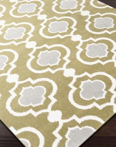 olive color transition rug