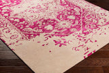 Vaillyn Traditional Bright Pink Area Rug